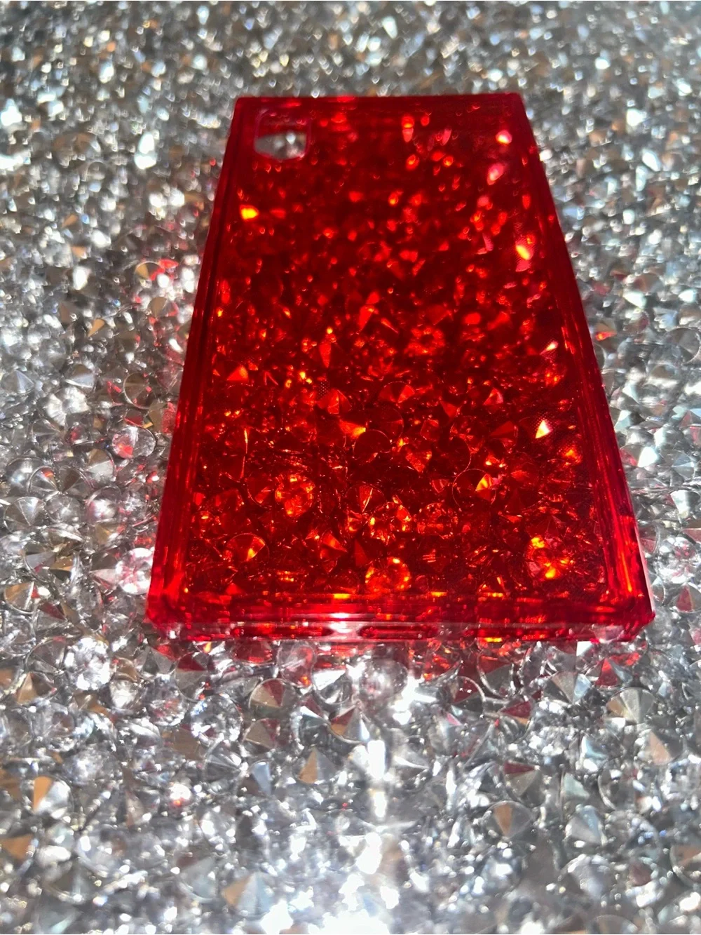 Red Clear Protective Case for iPhone XS